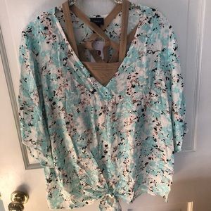 Daytrip blouse/sports bra set